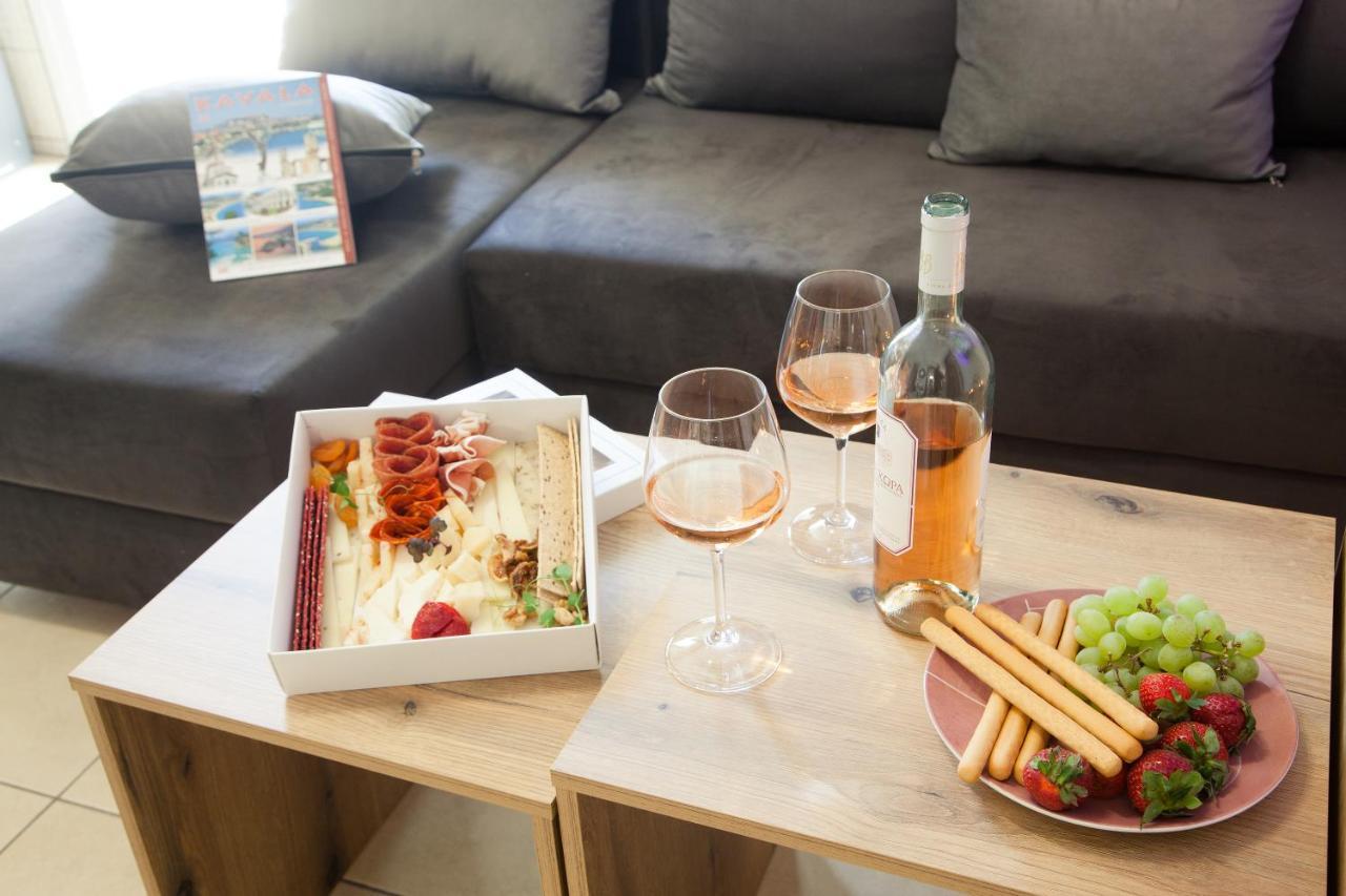 Kamares Loft Apartment Kavála ภายนอก รูปภาพ