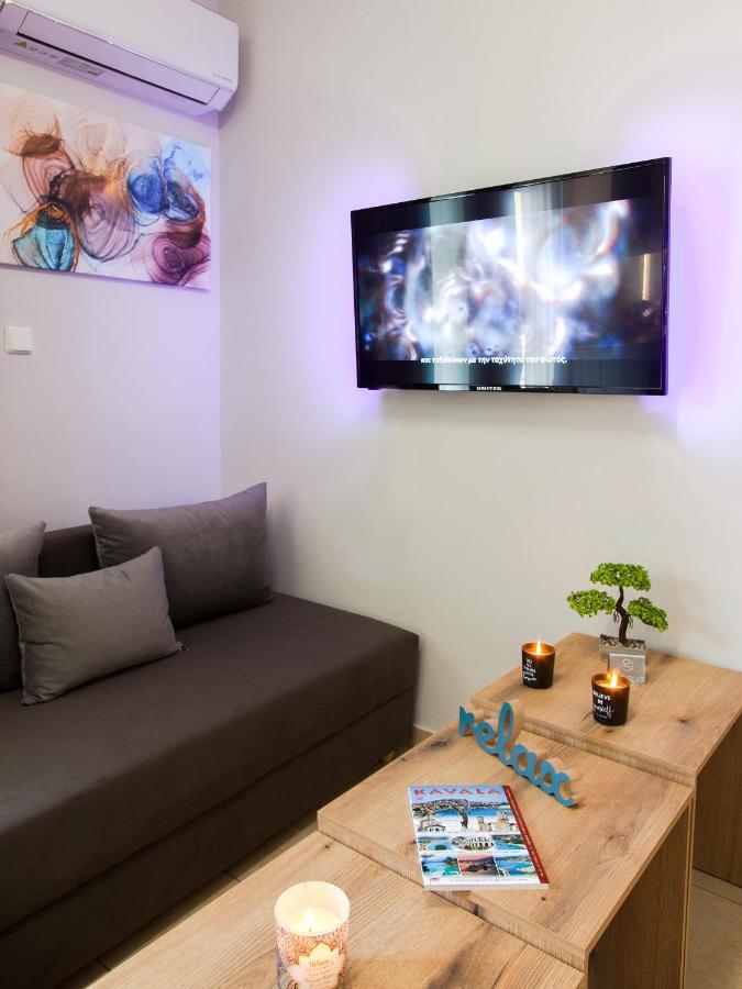 Kamares Loft Apartment Kavála ภายนอก รูปภาพ